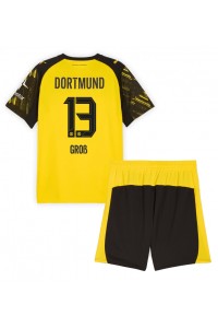 Borussia Dortmund Pascal Gross #13 Babytruitje Thuis tenue Kind 2025-26 Korte Mouw (+ Korte broeken)